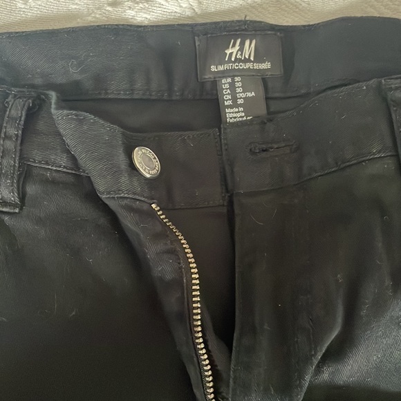 Black H&M stretch trousers - Picture 2 of 3